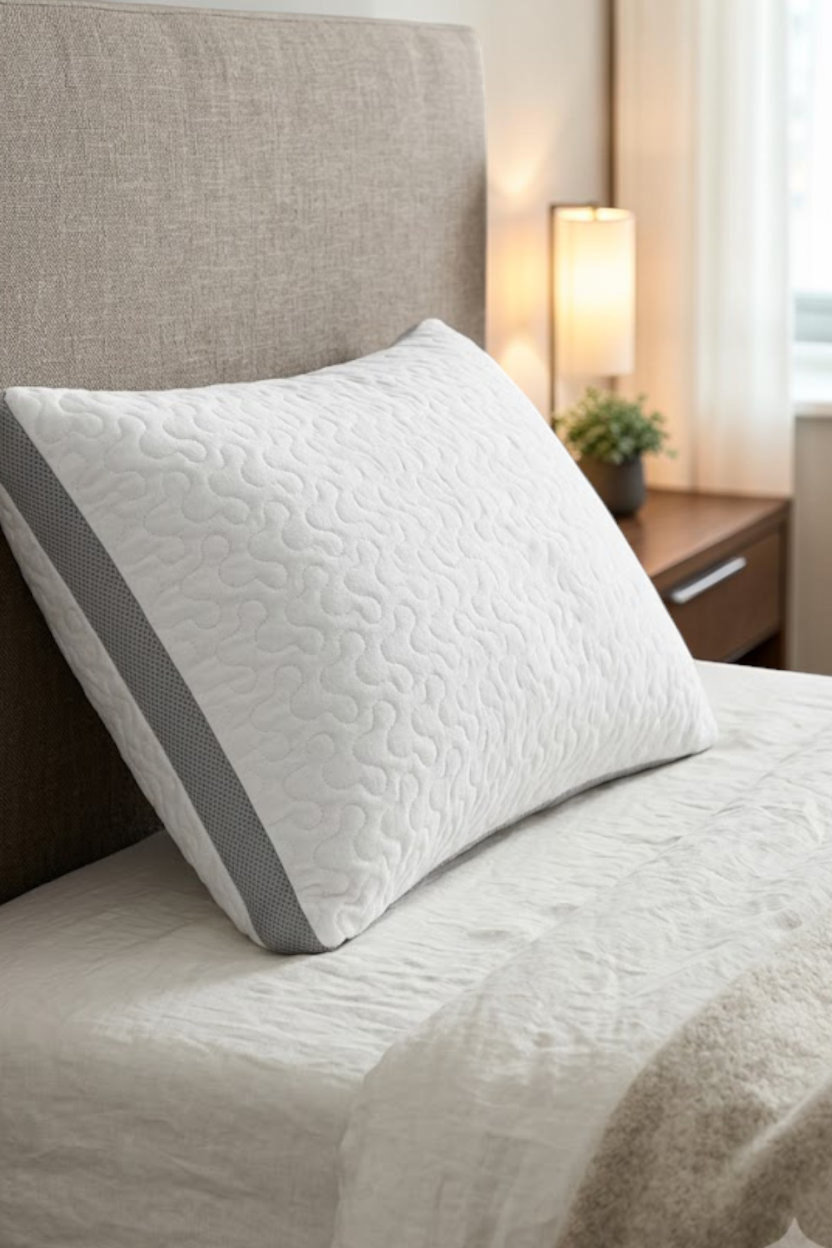 Vivanne Home Klimalı Yastık 3D File Nefes Alabilen Kumaş Serin Uyku - Beyaz
